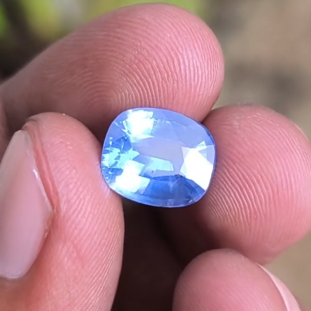 Blue Sapphire Unheated Cushion Shape 4.75ct CB 02370