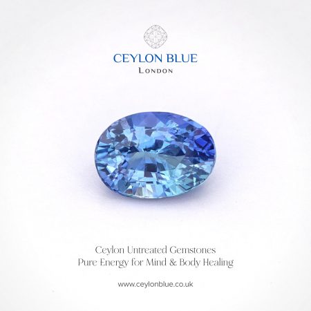 Natural Blue Sapphire Gemstone Unheated Oval Shape 1.16ct (CB 0336)