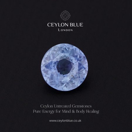 Natural Blue Sapphire Gemstone Unheated Round Shape 1.08ct (CB 0337)