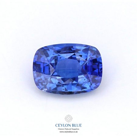 Blue Sapphire Unheated Cornflower Blue Cushion Shape 3.41ct CB 0256