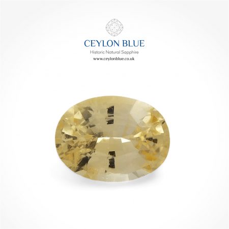 Light Yellow Sapphire 1.25ct Oval Shape - CB 0121