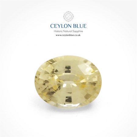 Light Yellow Sapphire 1.35ct Oval Shape - CB 0122
