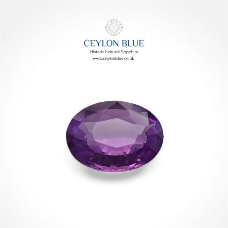 Purple Sapphire 0.50ct Oval - CB 0134