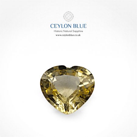 Yellow Sapphire 1.12ct Heart Shape - CB 0162
