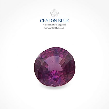 Pinkish Purple Sapphire 1.30ct Round Shape - CB 0167