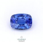 Blue Sapphire Unheated Cornflower Blue Cushion Shape 3.41ct CB 0256