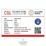 Blue Sapphire Unheated Round Shape 1.50 CB 0235 - Image 2