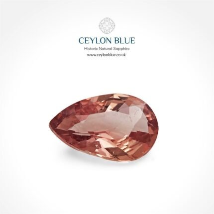 Padparadscha Sapphire 0.59ct Pear Shape - CB 0006