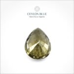 Greenish Yellow Sapphire 0.93ct Pear Shape - CB 0031 - Image 2