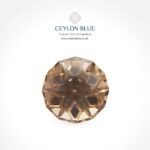 Peach Champagne Zircon 4.15ct Round Shape - CB 0055