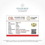 Yellow Sapphire 1.11ct Oval Shape - CB 0157 - Image 3