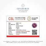 Pinkish Purple Sapphire 1.30ct Round Shape - CB 0167 - Image 3