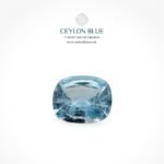 Aquamarine 1.73ct Greenish Blue Cushion Shape - CB 0174