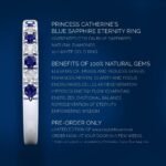 Kate’s Eternity Ring - 10ct White Gold Brilliant Cut Untreated Blue Sapphires & Natural Diamonds - Image 5
