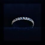 Kate’s Eternity Ring - 10ct White Gold Brilliant Cut Untreated Blue Sapphires & Natural Diamonds - Image 2