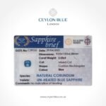 Blue Sapphire Gemstone Unheated Cushion Shape 2.55ct - CB 0275 - Image 2