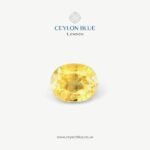Natural Yellow Sapphire Gemstone Unheated Ceylon Oval Shape 2.15ct - CB 0285