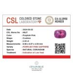 Pink Sapphire Purplish Pink Cushion Shape 2.33ct CB 0236 - Image 3