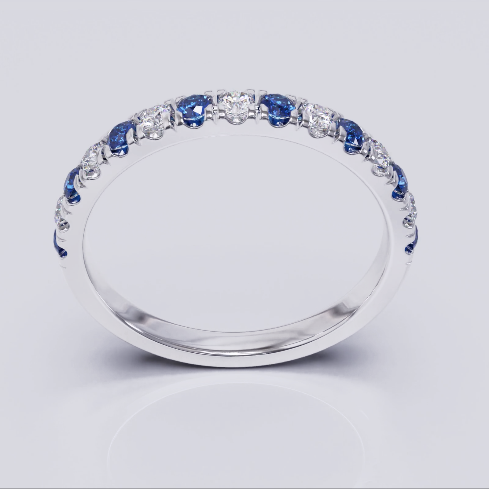 RIng-e1726923965532-1-1-1-1-1-1-1-1-1-1-1-1-1-1-1-1-1-1-1-1-1-1-1-1-1-1-1-1-1-1-1-1-1-1-1-1-1-1-1-1-1-1-1-1 Kate’s Eternity Ring - 10ct White Gold Brilliant Cut Untreated Blue Sapphires & Natural Diamonds - Image 1