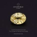 Natural Unheated Yellow Sapphire – 1.50ct Oval Cut Loose Gemstone (CB 0332)