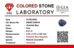 Violetish Blue Sapphire 0.57ct - CB 0038 - Image 4